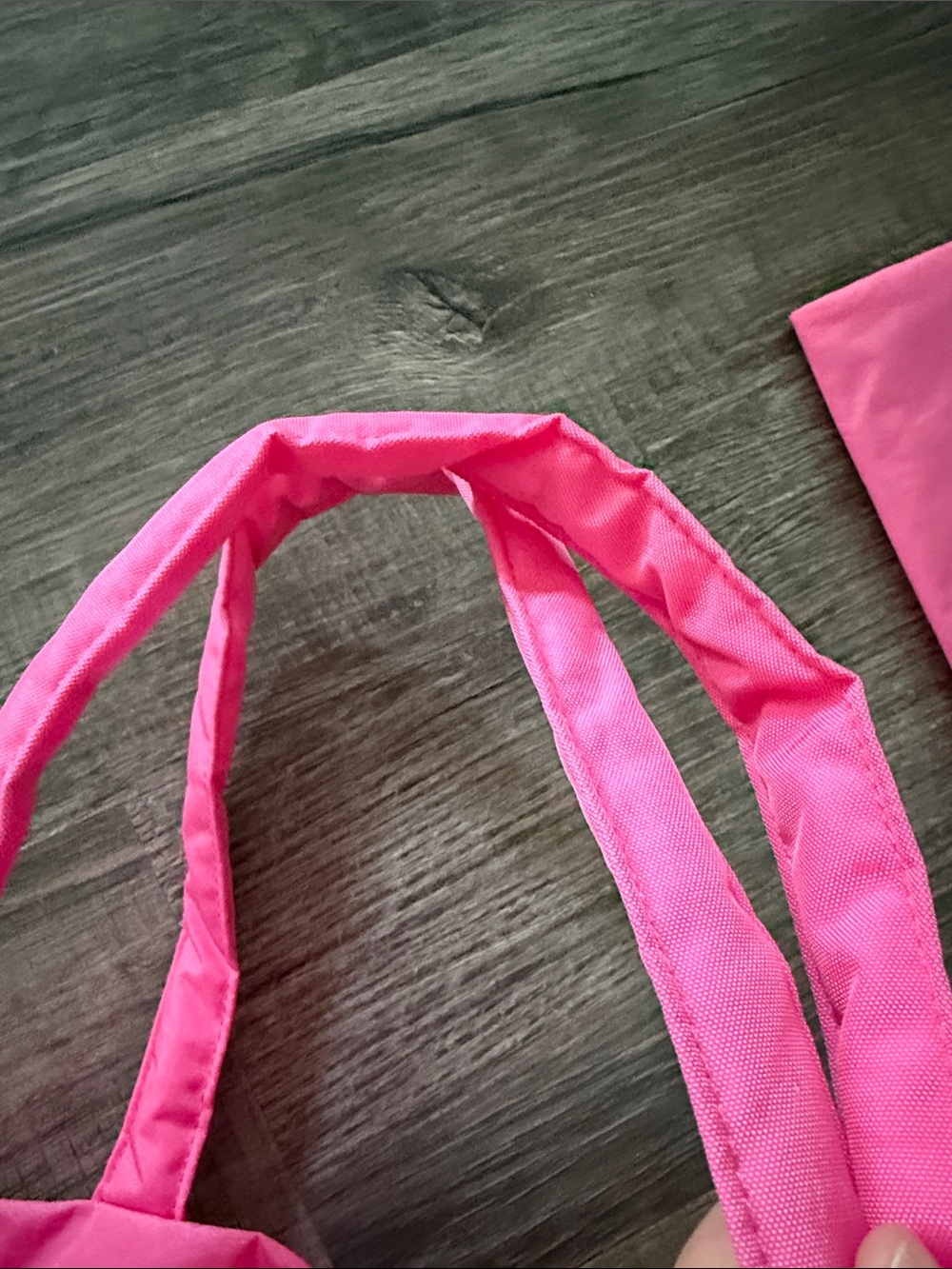 Baggu Azalea Pink Women's Mini Tote Bag with Matching Pouch - Picture 3 of 6